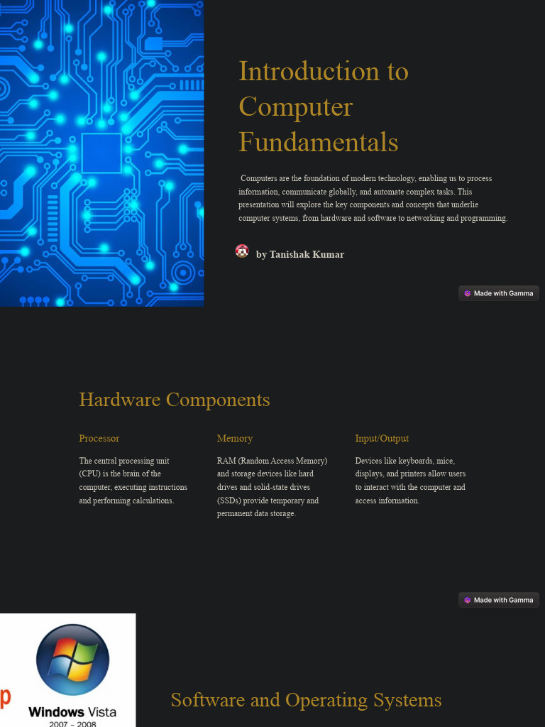Introduction To Computer Fundamentals | PDF | Computer Data Storage ...