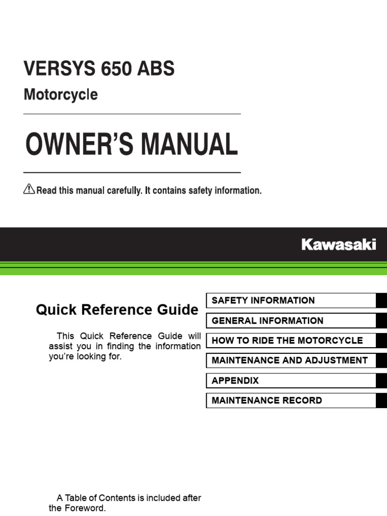 2016 Kawasaki Versys 650 LT 65114 | PDF | Exhaust Gas | Vehicle Parts