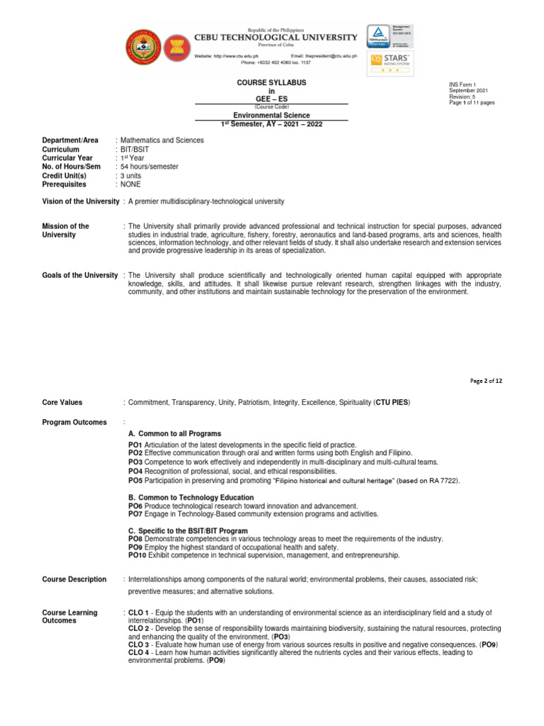 Gee es unified syllabus 1st sem 2021 2022 leslie obiso 1 download
