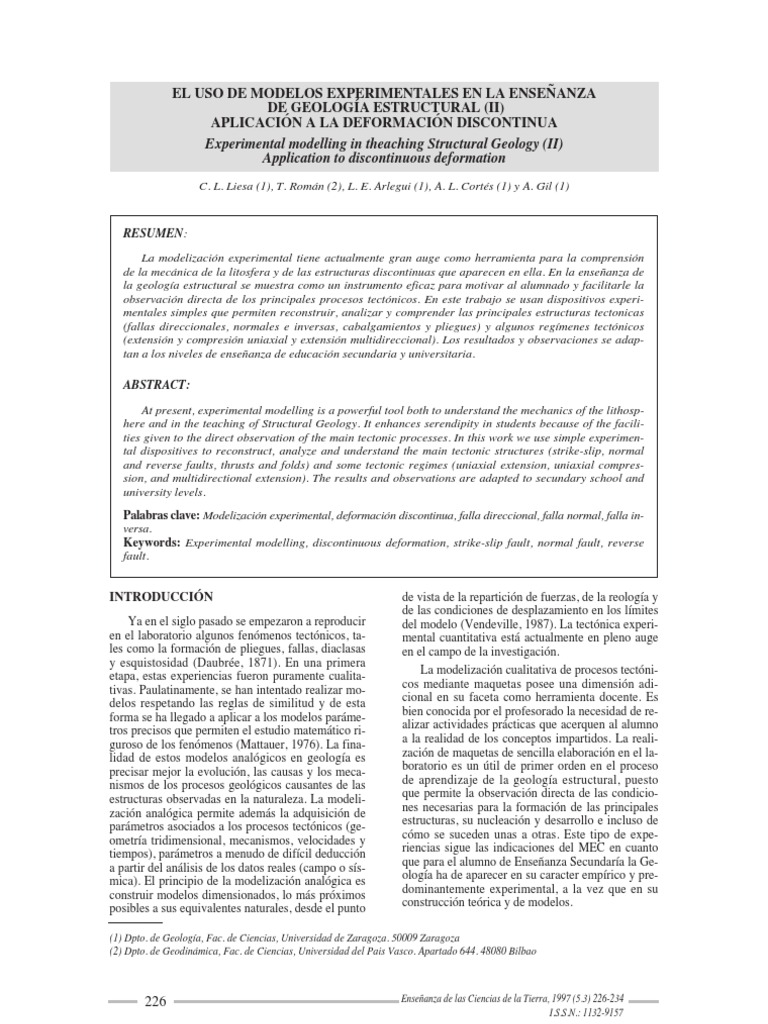 Experimento de Riedel | PDF | Falla (geología) | Geología estructural
