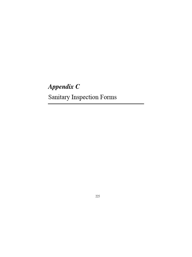 Sanitary Inspection Report Template | PDF | Sanitation | Water