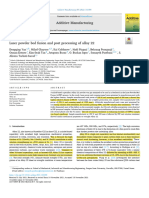 Laser powder bed fusion and post processing of alloy C22