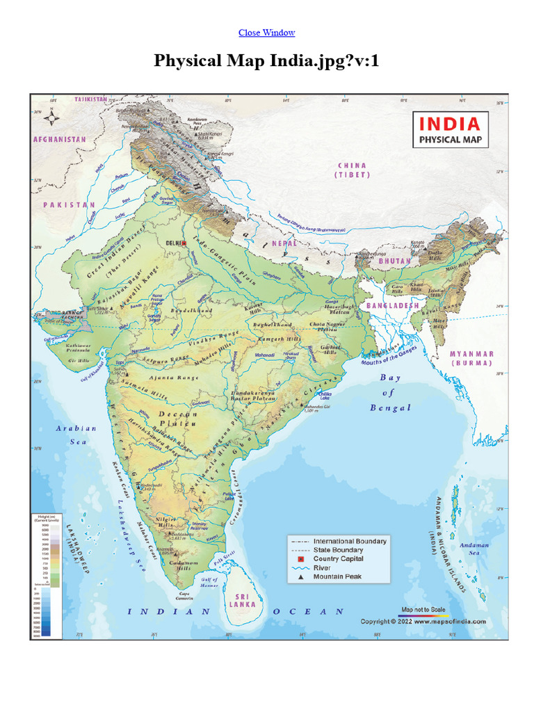 Maps of India physical | PDF