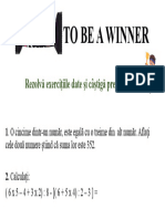 TO BE A WINNER