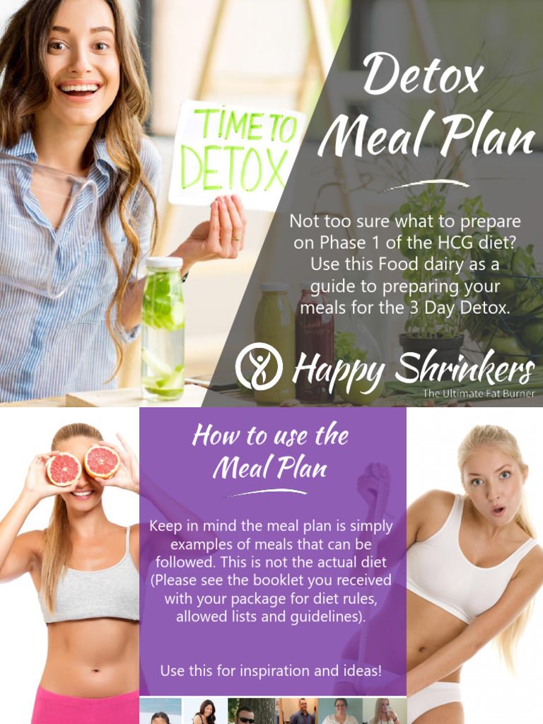 Menu Plan Phase 1 Detox | PDF | Zucchini | Stir Frying