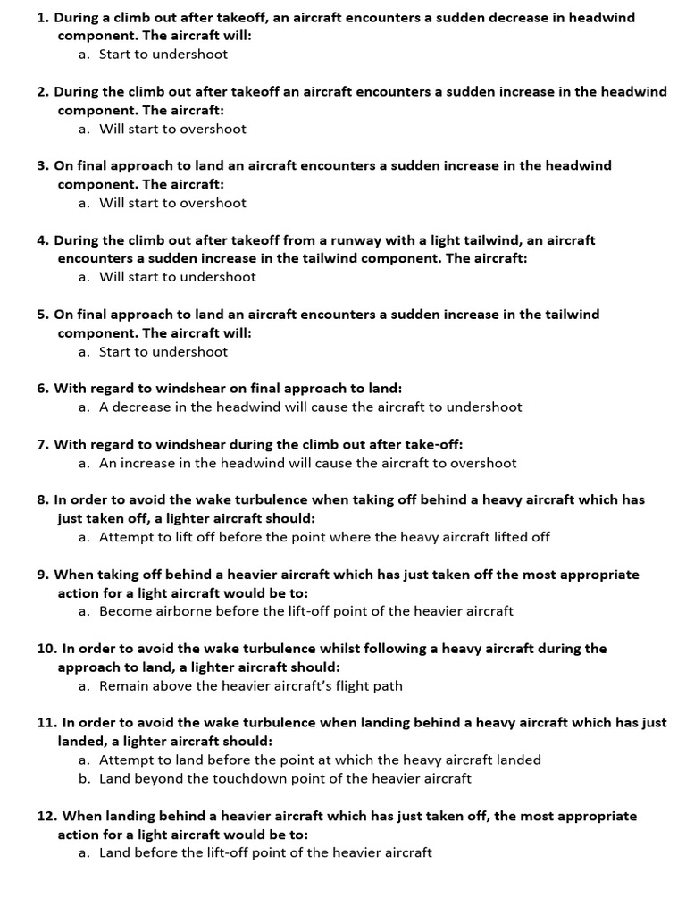 Wind Effects on Takeoff and Landing | PDF | Takeoff | Airspeed