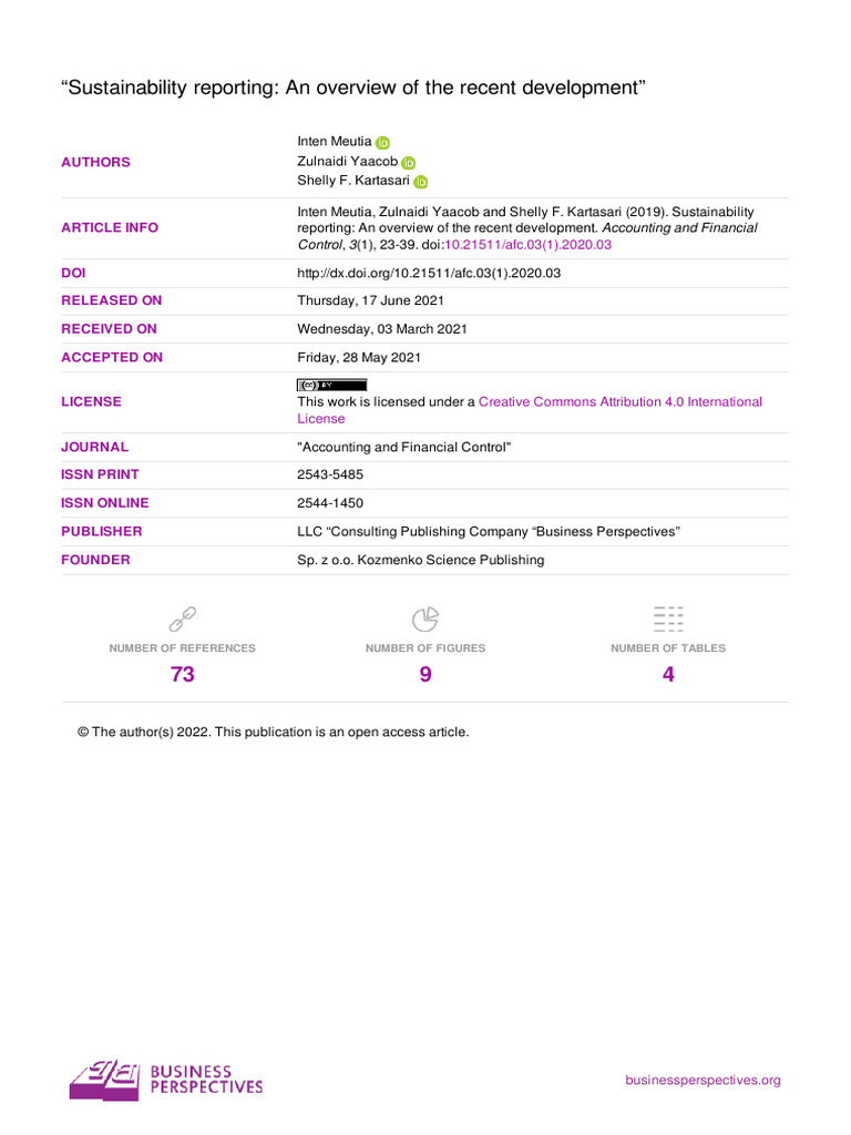 Sustainability Reporting Insights | PDF | Corporate Social ...