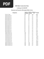 Tata Structura RHS Weight Chart | PDF | Mechanical Engineering | Mechanics