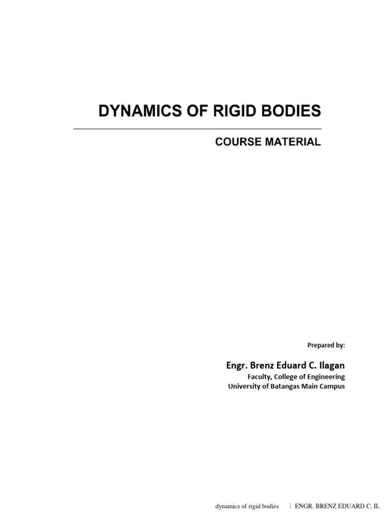 Module 6 Kinetics Of A Particle Force And Acceleration Pdf Force Mass