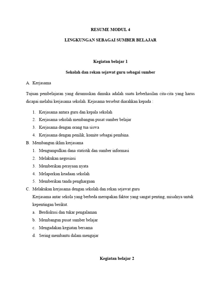 Resume Modul 4 | PDF