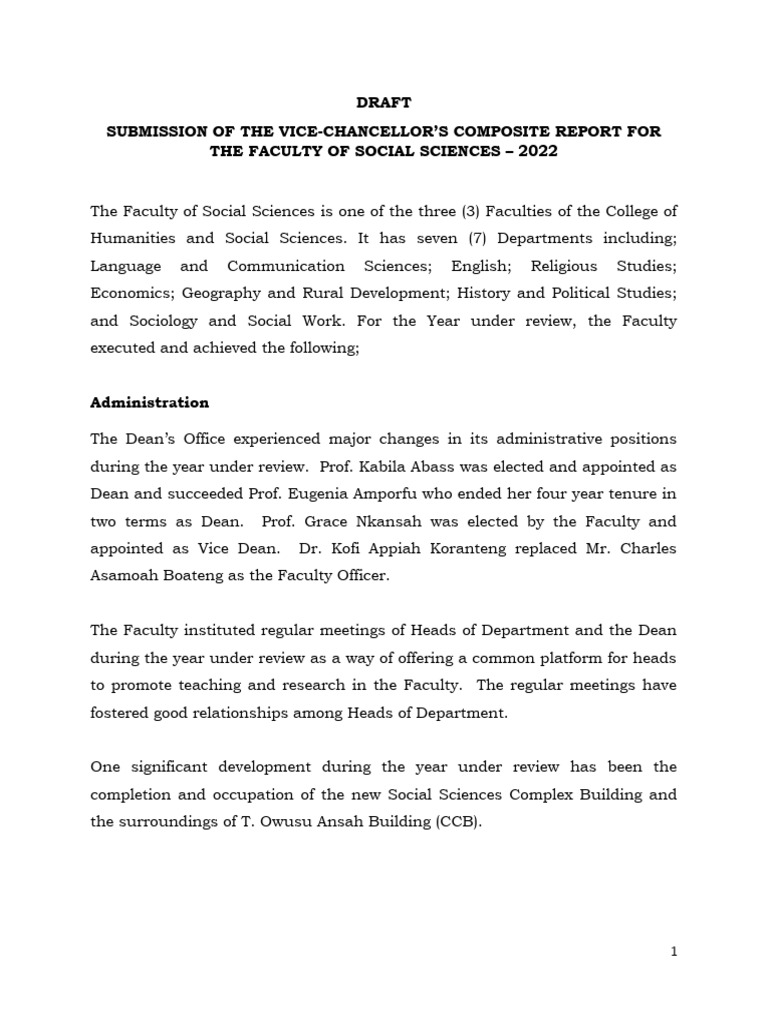 Draft Report | PDF | Postgraduate Education