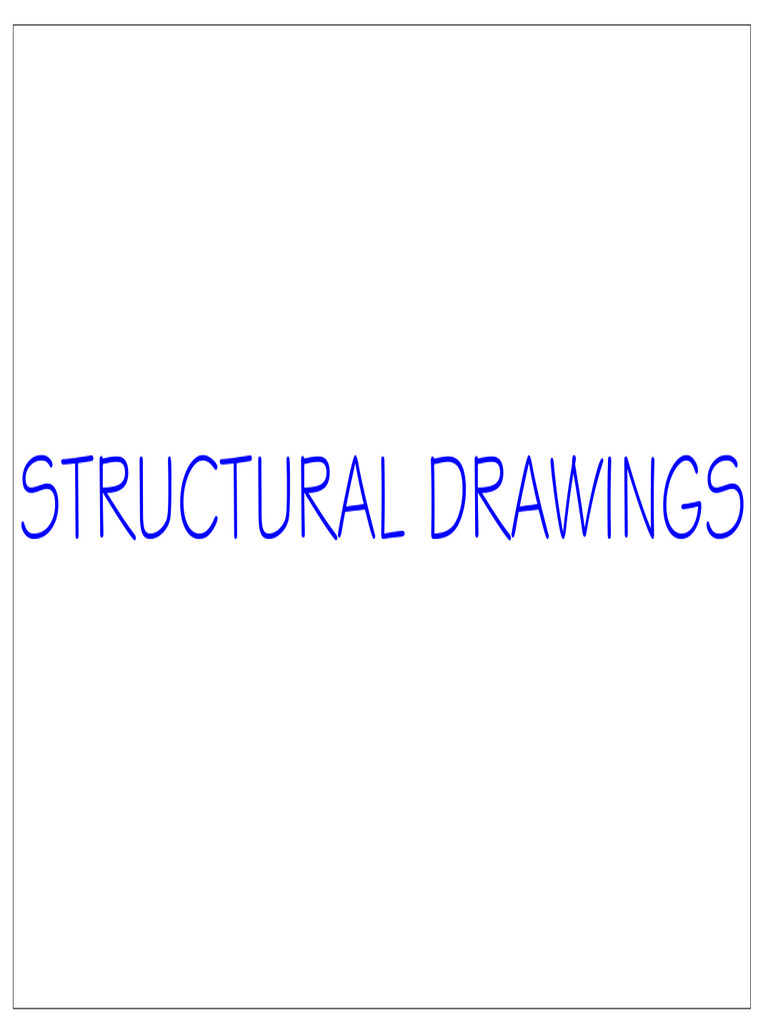 Structural Drawings and Specifications | PDF | Foundation (Engineering ...