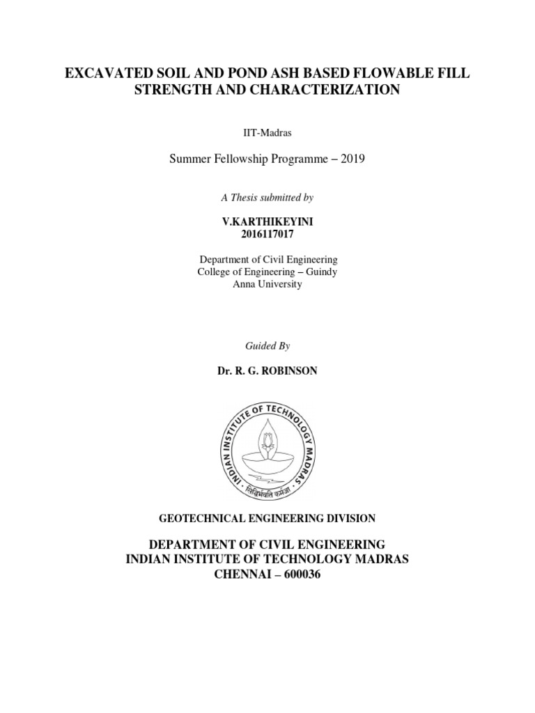 Flowable Fill Strength from Soil & Ash | PDF | Concrete | Strength Of ...