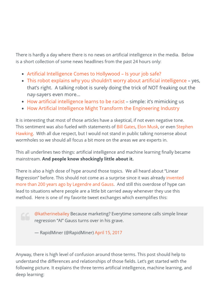 CHAPTER 2 WHAT IS ARTIFICIAL INTELLIGENCE MACHINE LEARNING AND DEEP LEARNING TERMINOLOGIES EXPLAINED intelligence overview