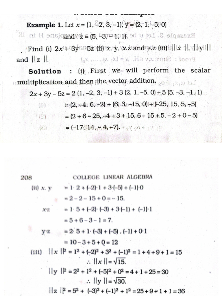 Vectors In Rn