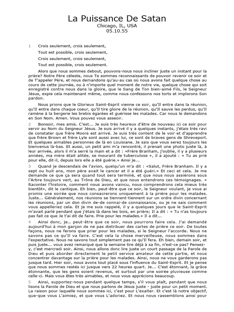 La Foi et la Guérison Divine | PDF | Rédemption (Théologie) | Dieu
