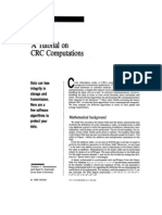 A Tutorial on CRC Computations