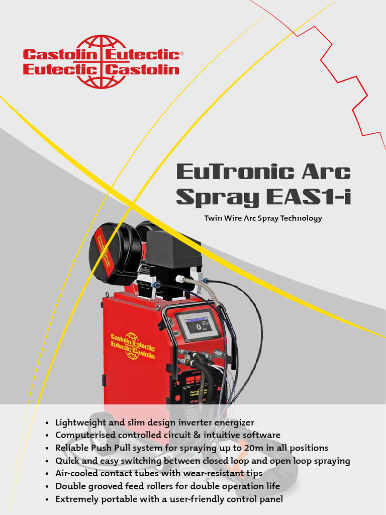 EuTronic Arc Spray EAS1-i Overview | PDF | Corrosion | Building Materials