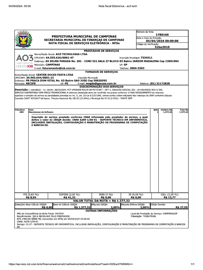 Nota fiscal eletronica2 ao3 tech pdf