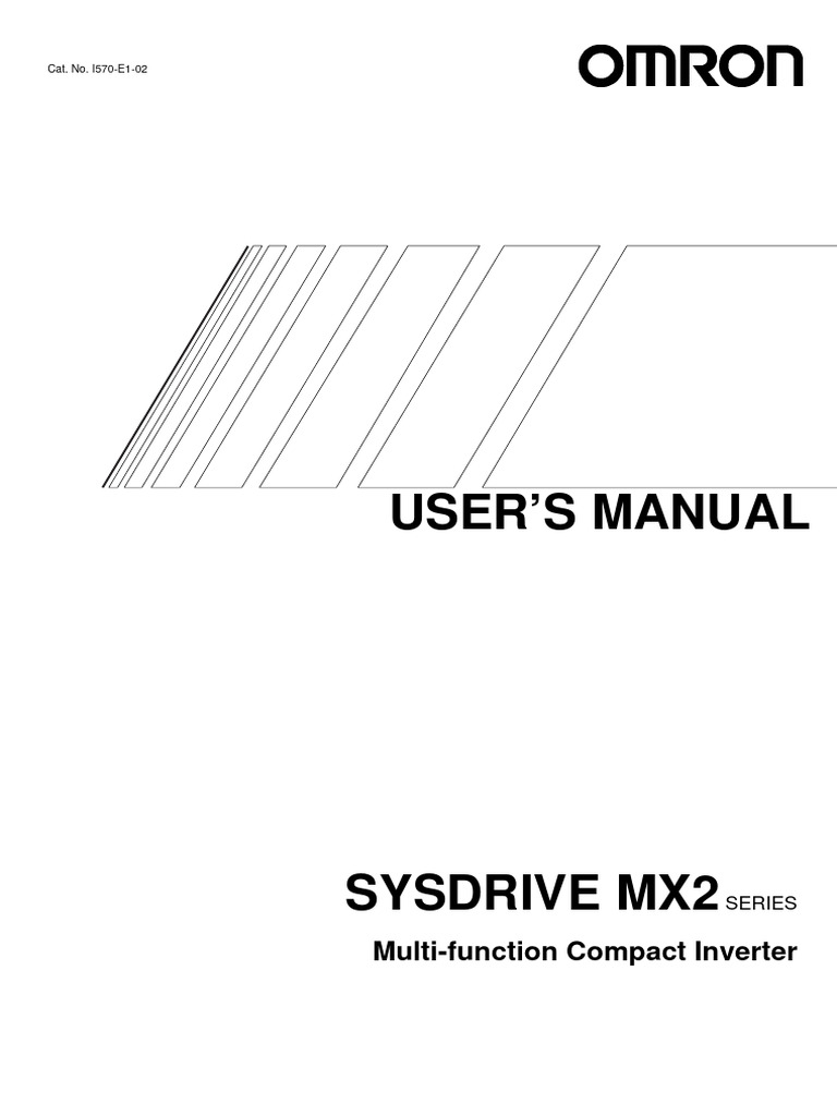 3G3MX2 Series User Manual Overview | PDF | Power Supply | Power Inverter