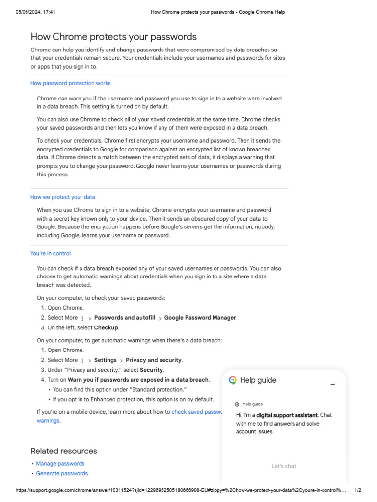 On-Device Encryption for Chrome Passwords | PDF | Password | Encryption