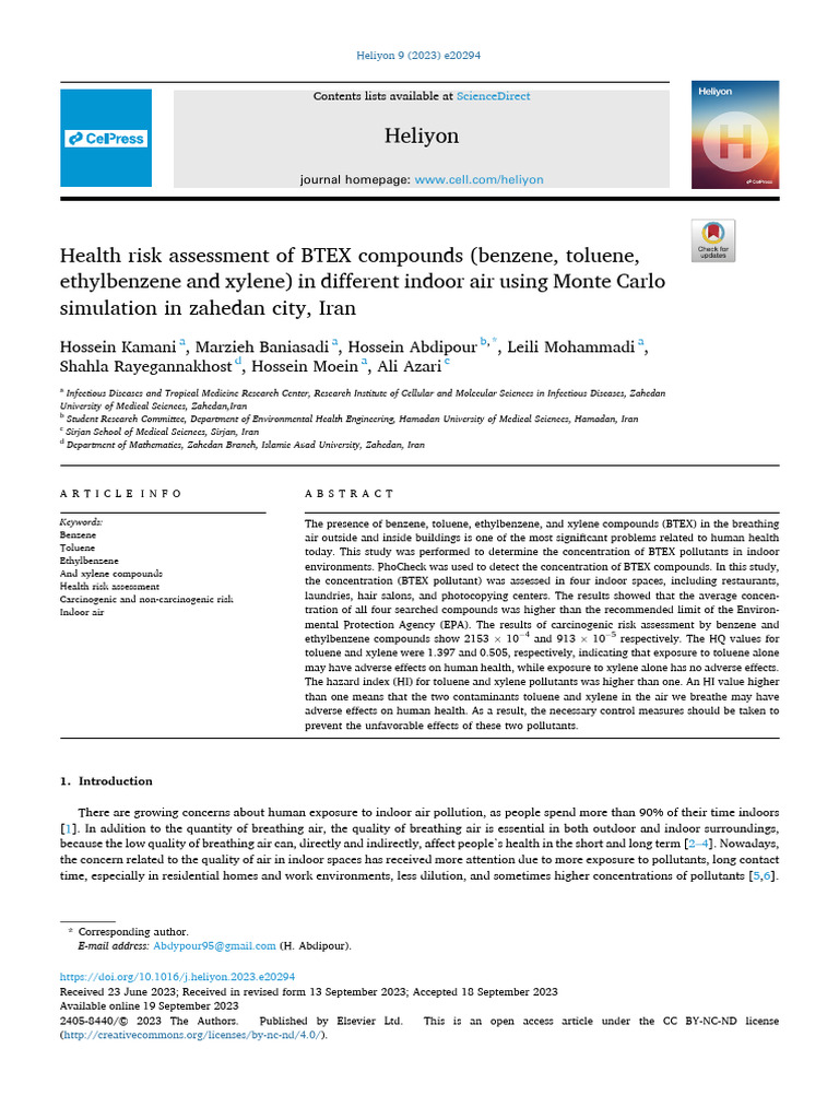 Pi is 2405844023075023 Download Free PDF Volatile Organic Compound Benzene