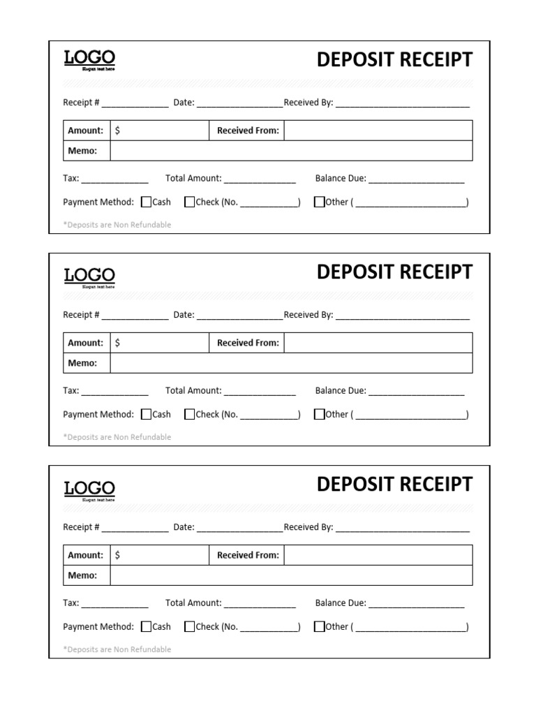 deposit-receipt-template | PDF