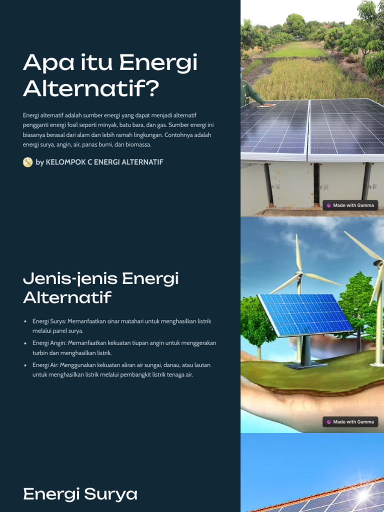 Apa Itu Energi Alternatif