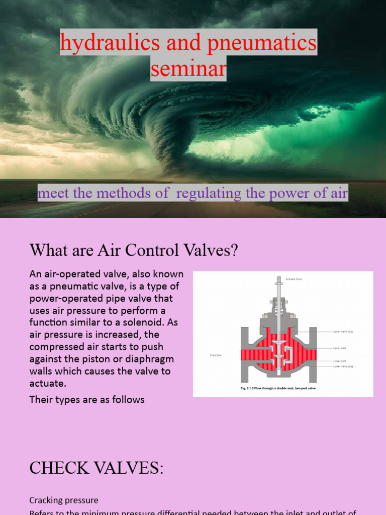 Hydraulics and Pneumatics Seminar PDF Valve Actuator