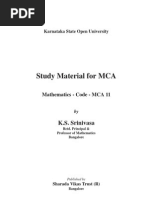 Mathematics MCA11