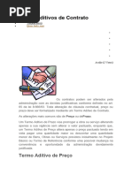 Termos Aditivos de Contrato