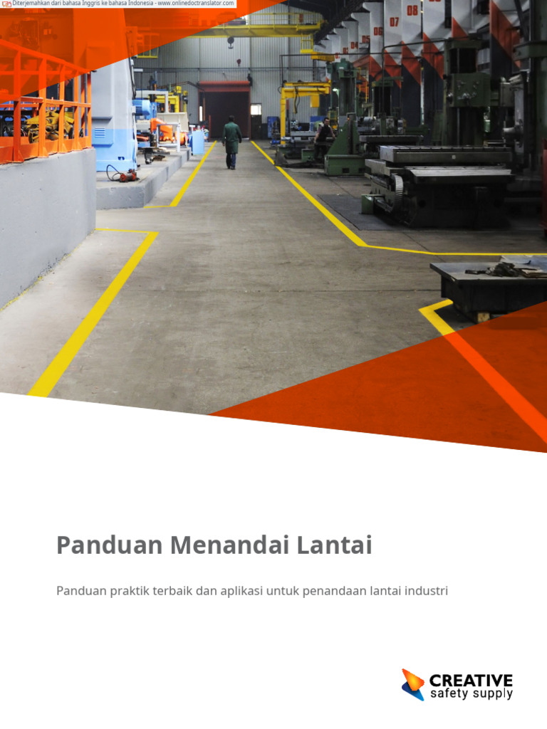 Floor Marking In The Workplace En Id Pdf