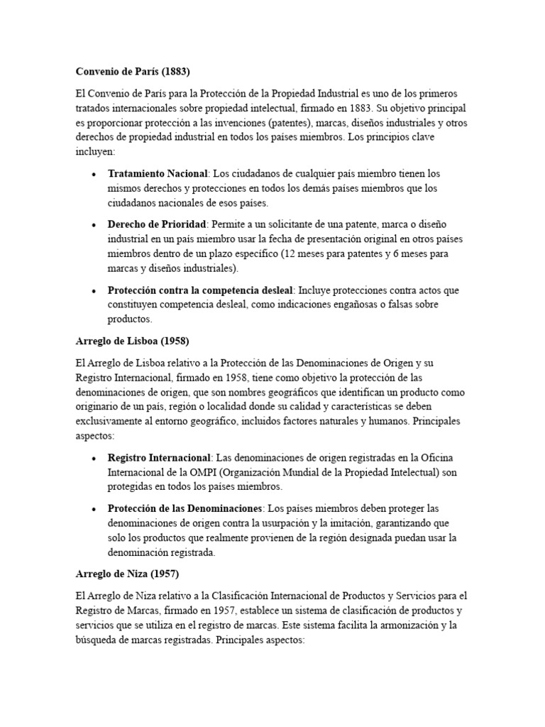 Convenio de París Descargar gratis PDF Marca comercial