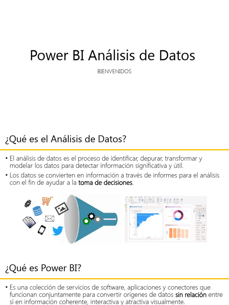 Guía Completa de Power BI para Análisis de Datos | PDF | Computadora de ...