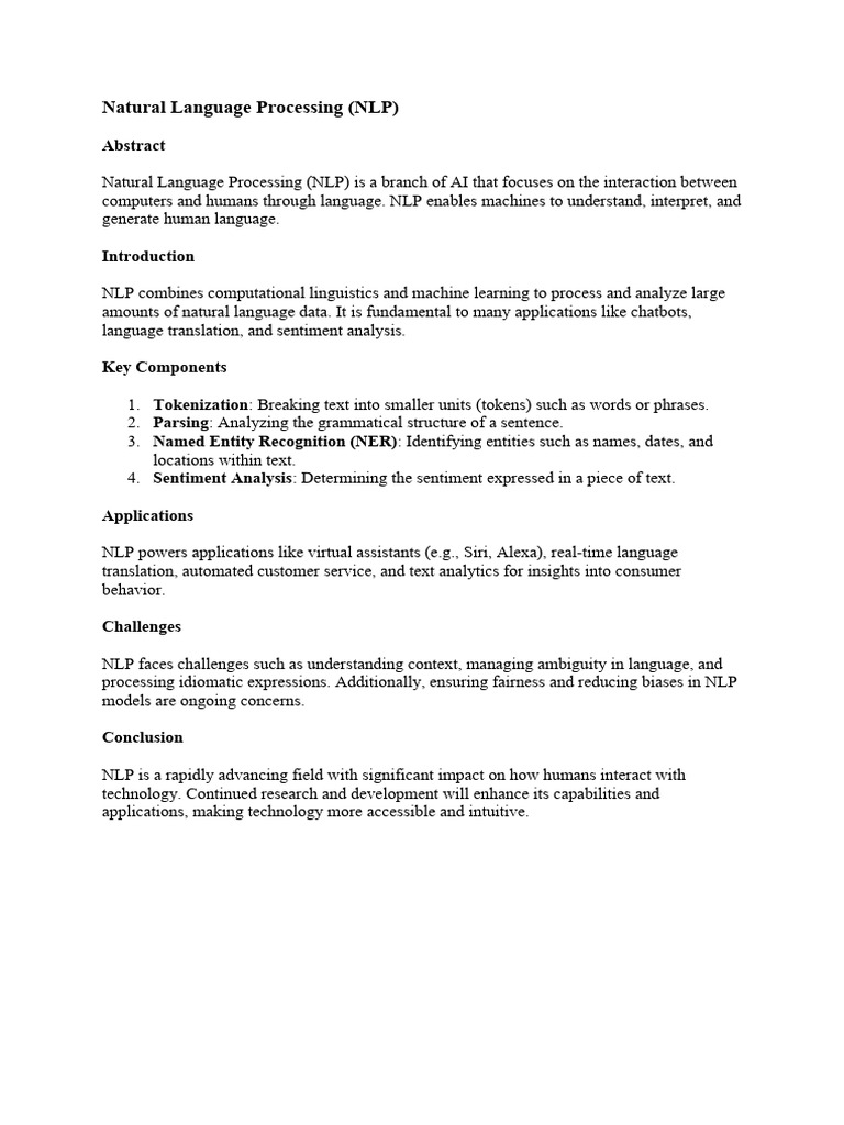 Natural language processing pdf