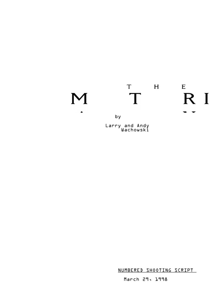 駭客任務the matrix 1999 | PDF