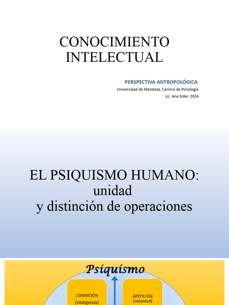 Um. Pa. 2 Conocimiento Intelectual | PDF | Comprensión | Esencia