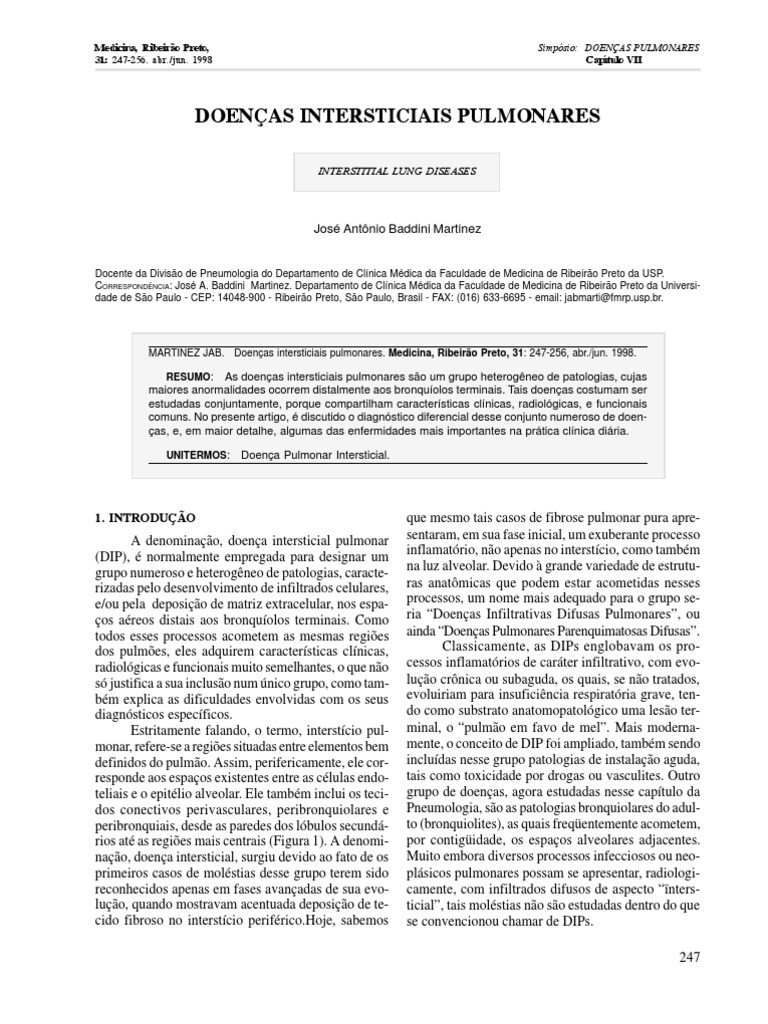 Cid 10 J84 Outras Doenças Pulmonares Intersticiais – XGGOJX