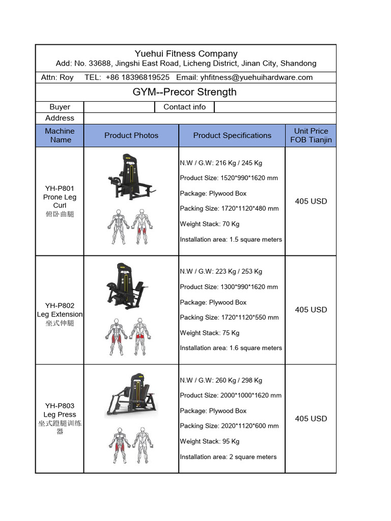 Strength Training Equipments Price List | PDF | Weight Training ...