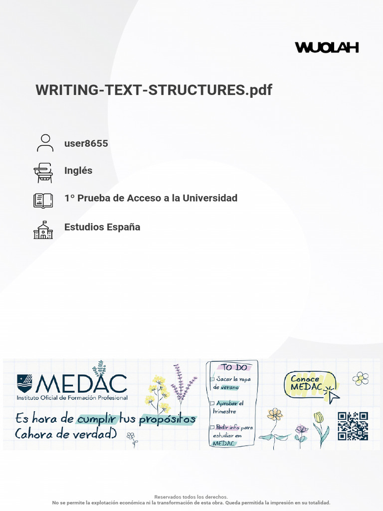 Writing Text Structures | PDF