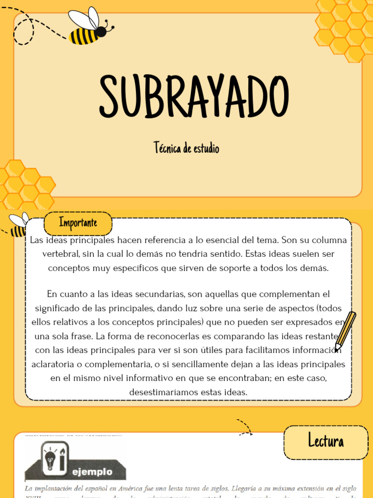 Técnicas de Subrayado Efectivas | PDF | Información | Ciencia cognitiva