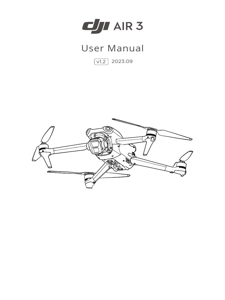 DJI Air 3 User Manual v1.2 EN | PDF | Battery Charger | Remote Control
