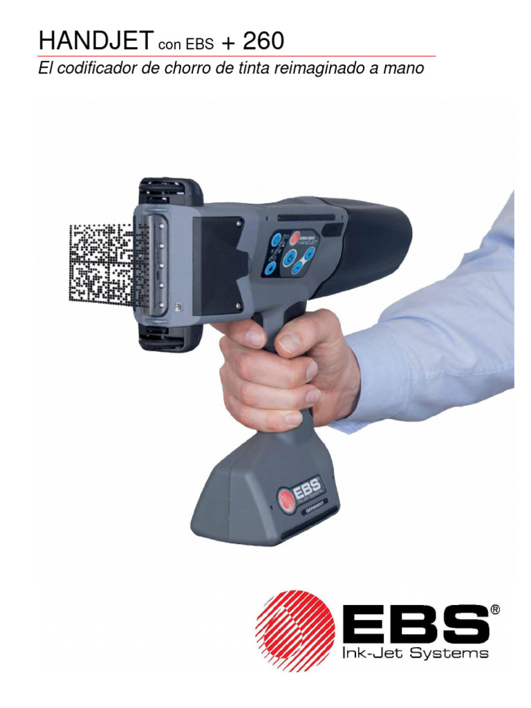 HandJet EBS-260: Innovación en Codificación | PDF | Pantalla táctil ...
