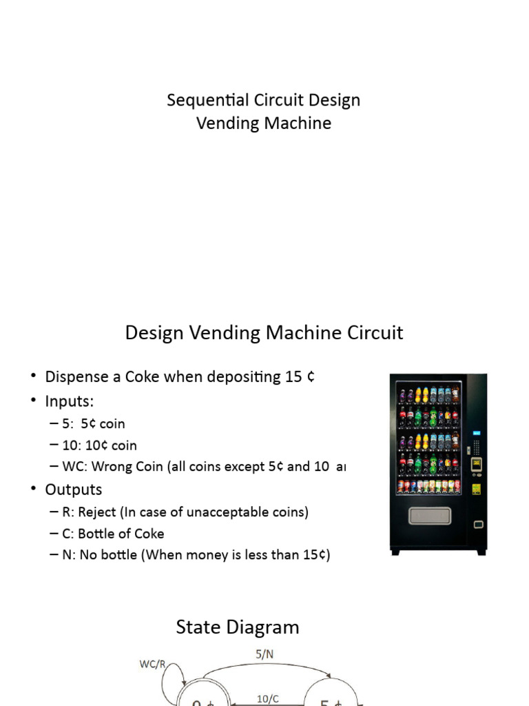 Vending Machine Circuit Design Guide | PDF | Teaching Mathematics ...
