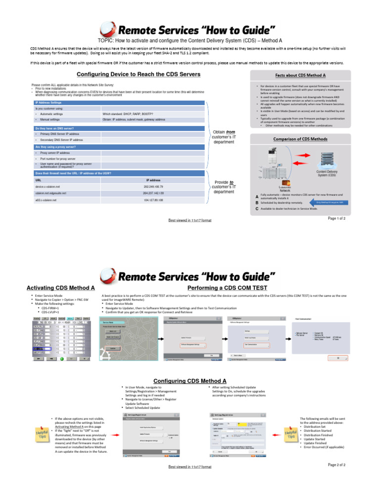 How - To Guide-Activating - and - Configuring - CDS - Method - A | PDF ...