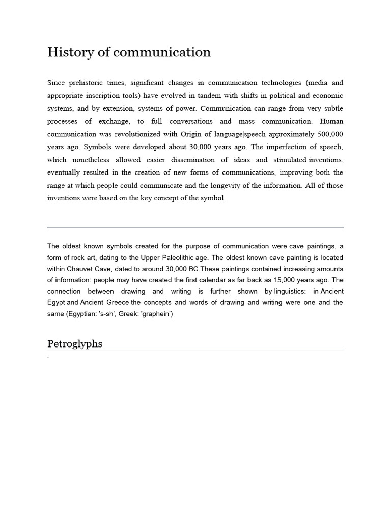 Evolution of Communication Methods | PDF | Writing | Cuneiform