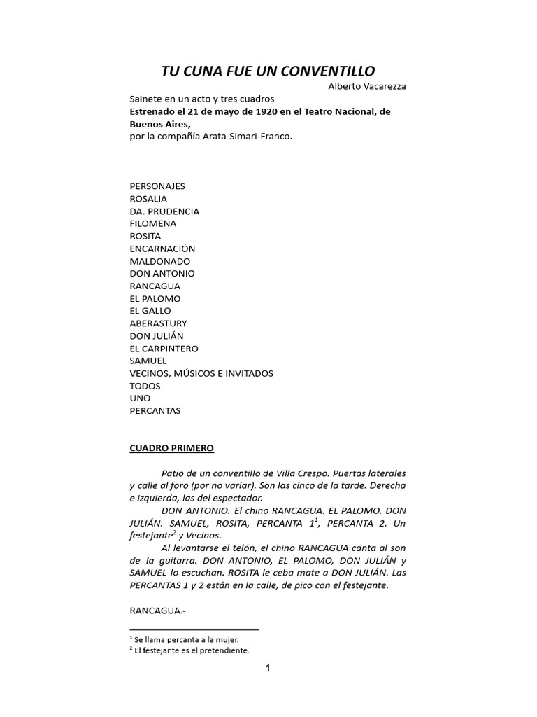 Tu Cuna Fue Un Conventillo para Celular PDF