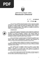  Resolución Directoral N° 351-2010-MEM-AAM 