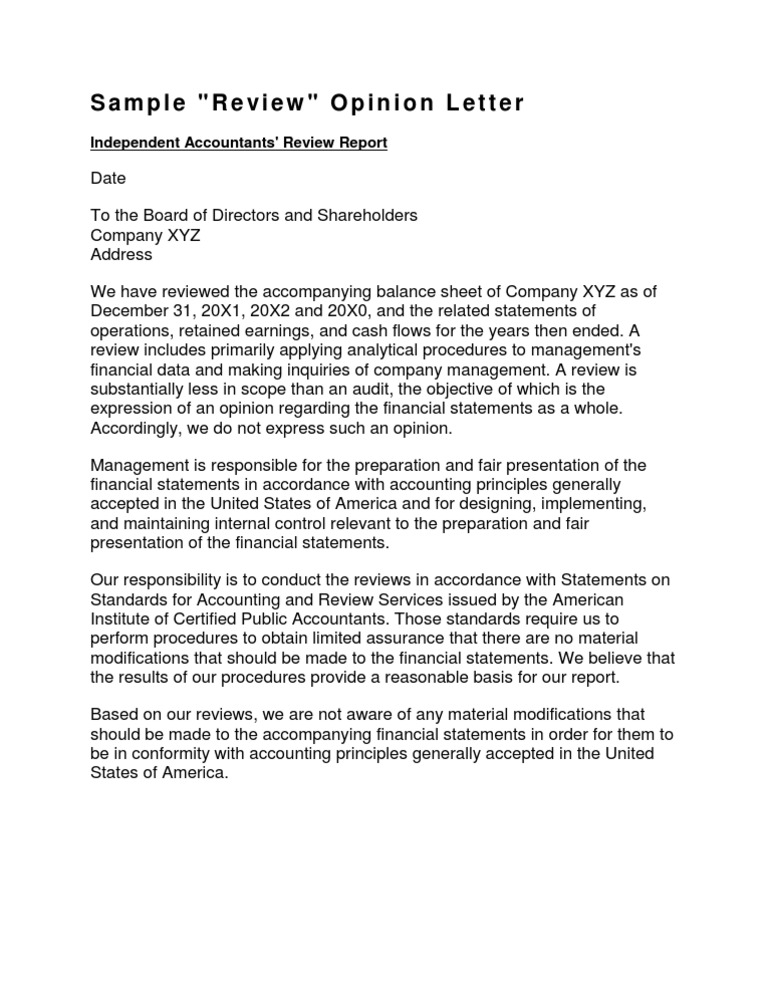Sample Audit Review Report PDF
