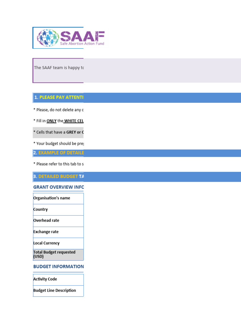 Saaf round 6 budget proposal template en 1 pdf united states